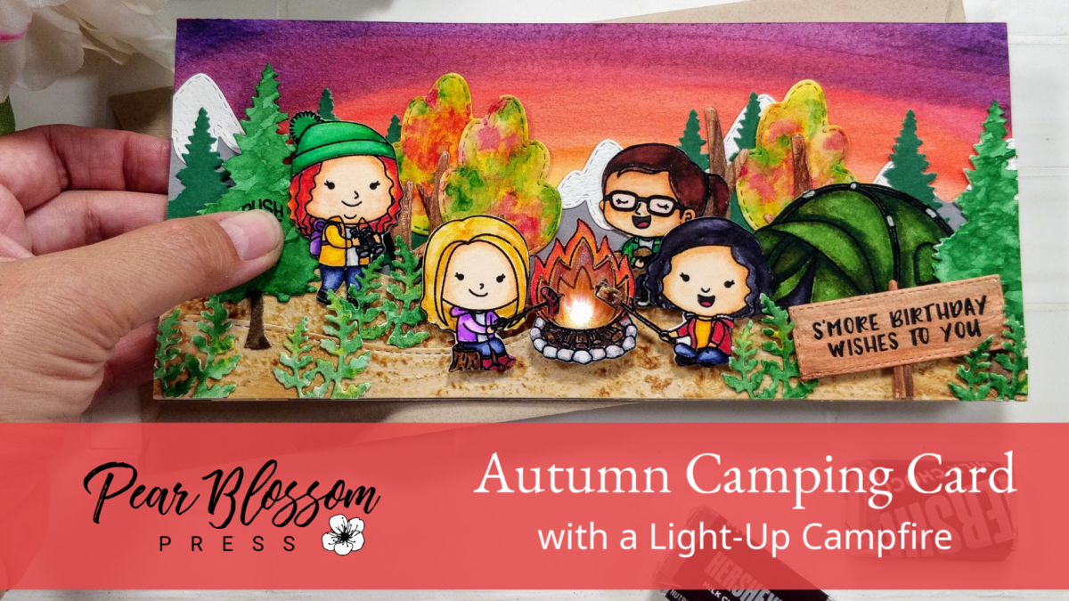 Autumn Camping Light-Up Card