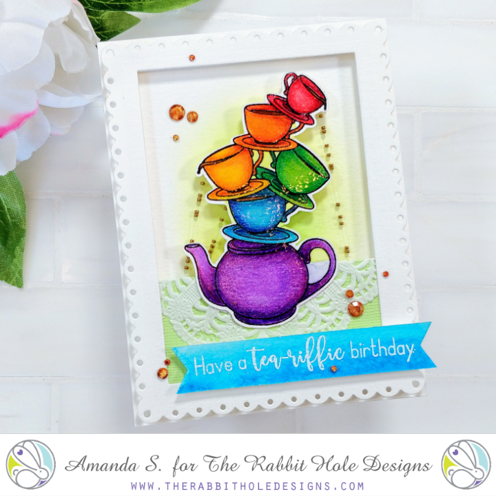 Steeped in Happiness Raindrop Card