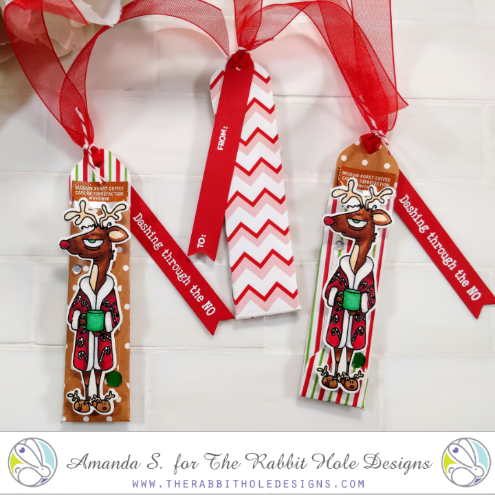 Caffeinated Reindeer Gift Tags