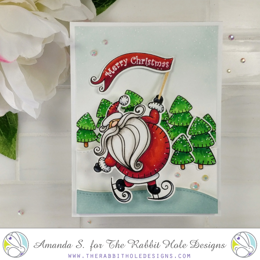 Wobbly Santa Card