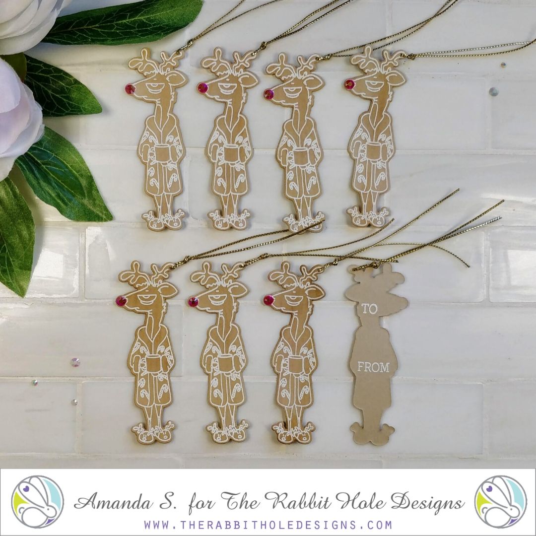 8 Tiny Reindeer – Easy Christmas Tags