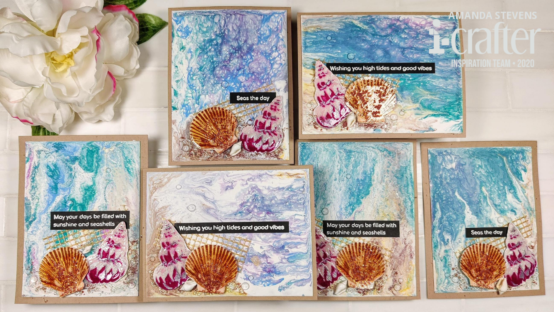 Acrylic Pour Cards