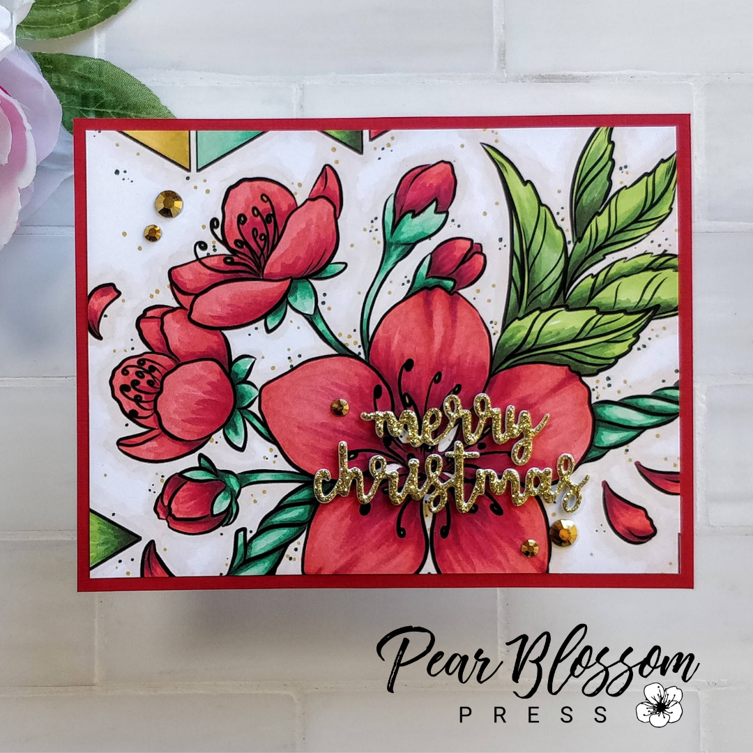 Pear Blossom Christmas Card and News!