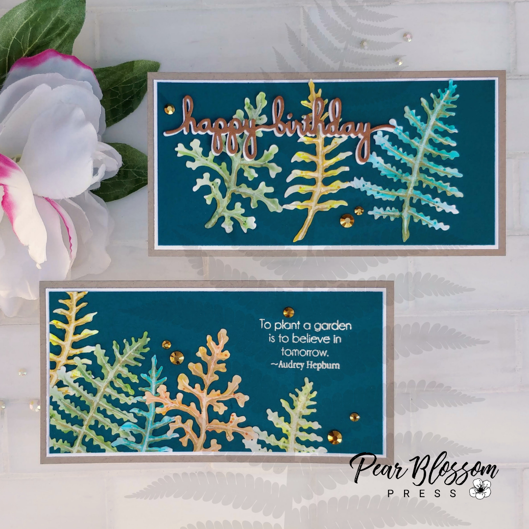 Fern Garden Slimline Cards